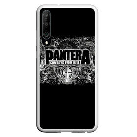 Чехол для Honor P30 с принтом PANTERA в Новосибирске, Силикон | Область печати: задняя сторона чехла, без боковых панелей | Тематика изображения на принте: pantera | американская метал группа | грув метал | группа | музыка | пантера | рок | рок группа