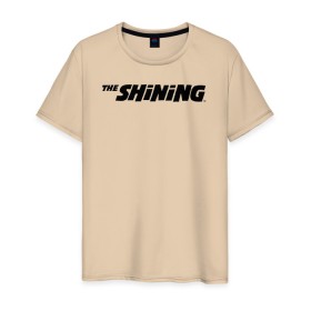 Мужская футболка хлопок с принтом The Shining Logo в Новосибирске, 100% хлопок | прямой крой, круглый вырез горловины, длина до линии бедер, слегка спущенное плечо. | the shining | vdosadir | сияние | стэнли кубрик