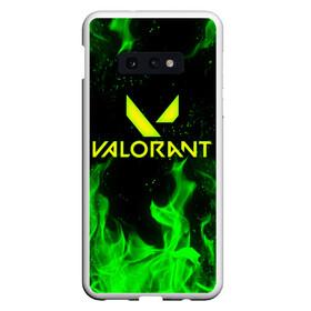 Чехол для Samsung S10E с принтом VALORANT в Новосибирске, Силикон | Область печати: задняя сторона чехла, без боковых панелей | Тематика изображения на принте: breach | cs go | cypher | jett | league of legends | legends of runeterra | lol | omen | overwatch | phoenix | riot | riot games | sage | sona | sova | valorant | viper | валорант | кс го | лига легенд | лол