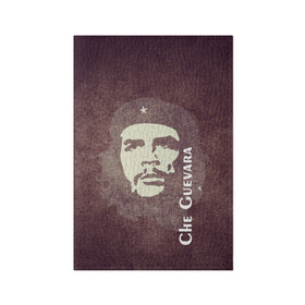 Обложка для паспорта матовая кожа с принтом Че Гевара в Новосибирске, натуральная матовая кожа | размер 19,3 х 13,7 см; прозрачные пластиковые крепления | Тематика изображения на принте: che guevara | исторические личности | революция | че гевара