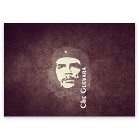 Поздравительная открытка с принтом Че Гевара в Новосибирске, 100% бумага | плотность бумаги 280 г/м2, матовая, на обратной стороне линовка и место для марки
 | Тематика изображения на принте: che guevara | исторические личности | революция | че гевара