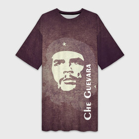 Платье-футболка 3D с принтом Че Гевара в Новосибирске,  |  | Тематика изображения на принте: che guevara | исторические личности | революция | че гевара