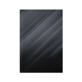 Обложка для паспорта матовая кожа с принтом GRAY WAVES в Новосибирске, натуральная матовая кожа | размер 19,3 х 13,7 см; прозрачные пластиковые крепления | Тематика изображения на принте: abstraction | geometry | hexagon | neon | paints | stripes | texture | triangle | абстракция | брызги | геометрия | краски | неон | неоновый | соты | текстура