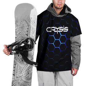 Накидка на куртку 3D с принтом CRYSIS в Новосибирске, 100% полиэстер |  | action | crysis | cryteck | броня | кризис | шутер