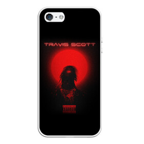 Чехол для iPhone 5/5S матовый с принтом TRAVIS SCOTT в Новосибирске, Силикон | Область печати: задняя сторона чехла, без боковых панелей | america | astroworld | cactus jack | rap | travis scott | usa | wish you were here | америка | зарубежный реп | кактус джек | реп | сша | трэвис скотт