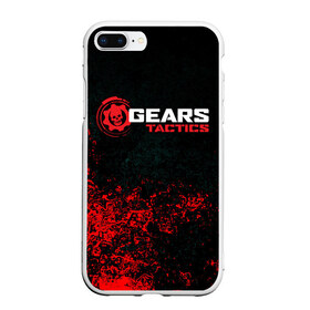 Чехол для iPhone 7Plus/8 Plus матовый с принтом GEARS TACTICS в Новосибирске, Силикон | Область печати: задняя сторона чехла, без боковых панелей | gears 5 | gears of war | gears tactics