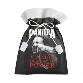 Подарочный 3D мешок с принтом PANTERA VULGAR OF POWER в Новосибирске, 100% полиэстер | Размер: 29*39 см | Тематика изображения на принте: pantera vulgar display of power | rock | вульгарный альбом | музыка | пантера | рок группа