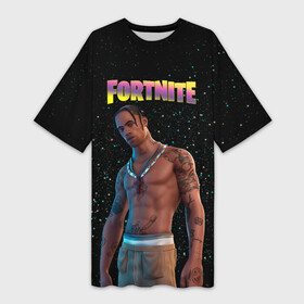 Платье-футболка 3D с принтом Travis Scott, Fortnite в Новосибирске,  |  | astronomical | epic games | fortnite | travis scott | ивент | ивент fortnite | концерт | концерт fortnite | скин travis scott | тревис | трэвис скотт | фортнайт