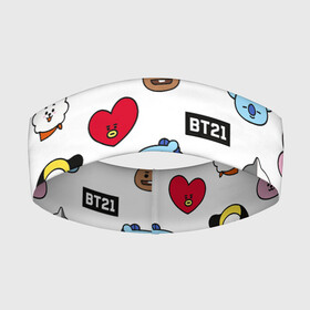 Повязка на голову 3D с принтом BTS | БТС | BANGTAN BOYS | BT21 в Новосибирске,  |  | bangtan boys | bt21 | bts | бтс