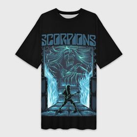 Платье-футболка 3D с принтом Scorpions в Новосибирске,  |  | klaus meine | live in munich | return to forever | rock music | scorpions | you like | клаус майне | маттиас ябс | рудольф шенкер | скорпионз