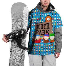Накидка на куртку 3D с принтом Южный парк в Новосибирске, 100% полиэстер |  | south park | мультик | южный парк