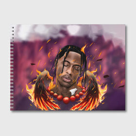 Альбом для рисования с принтом ASTRONOMICAL TRAVIS SCOTT в Новосибирске, 100% бумага
 | матовая бумага, плотность 200 мг. | astronomical | fortnite | travis scott | астрономикал | концерт | концерт в фортнайт | тревис скотт | трэвис скотт | фортнайт