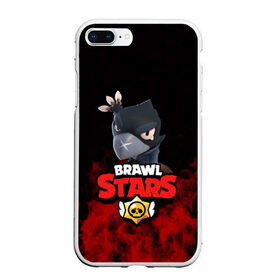 Чехол для iPhone 7Plus/8 Plus матовый с принтом BRAWL STARS(CROW) в Новосибирске, Силикон | Область печати: задняя сторона чехла, без боковых панелей | 8 bit | bibi | brawl stars | brock | bull | crow | dinomike | el primo | leon | mobile game | nita | poko | ricochet | sandy | shally | stars | tara | бравл старс | ворон | леон | мобильные игры