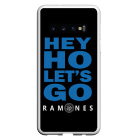 Чехол для Samsung Galaxy S10 с принтом Ramones в Новосибирске, Силикон | Область печати: задняя сторона чехла, без боковых панелей | blackflag | blondie | clash | cure | ggallin | horror | horrorpunk | linkin park | misfits | punk | punkrock | ramones | rock | slipknot | корольишут | панкрок