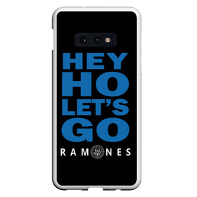 Чехол для Samsung S10E с принтом Ramones в Новосибирске, Силикон | Область печати: задняя сторона чехла, без боковых панелей | Тематика изображения на принте: blackflag | blondie | clash | cure | ggallin | horror | horrorpunk | linkin park | misfits | punk | punkrock | ramones | rock | slipknot | корольишут | панкрок