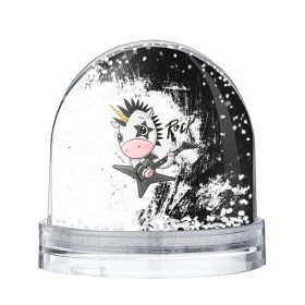 Снежный шар с принтом Единорог рокер в Новосибирске, Пластик | Изображение внутри шара печатается на глянцевой фотобумаге с двух сторон | music | rock | rock music | единорог | метал | металл | милый | милый единорог | музыкант | рокер | тяжелая музыка