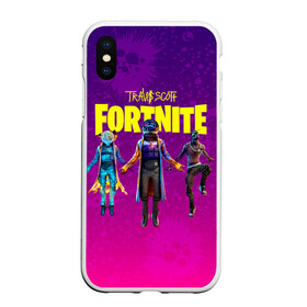 Чехол для iPhone XS Max матовый с принтом TRAVIS SCOTT+FORTNITE в Новосибирске, Силикон | Область печати: задняя сторона чехла, без боковых панелей | Тематика изображения на принте: america | astro jack | astroworld | cactus jack | fortnite | fortnite 2 | fortnite х | rap | travis scott | usa | wish you were here | америка | астро джек | зарубежный реп | кактус джек | реп | сша | трэвис скотт | фортнайт | фортнайт 2