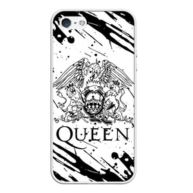 Чехол для iPhone 5/5S матовый с принтом QUEEN в Новосибирске, Силикон | Область печати: задняя сторона чехла, без боковых панелей | queen | британская рок группа | квин | куин | кьюин | мистер робот | музыка | рами малек | рок | рок музыка | фредди меркьюри