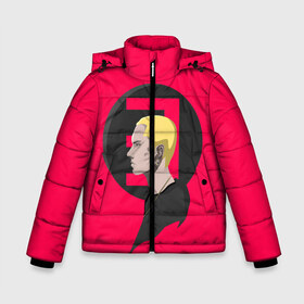 Зимняя куртка для мальчиков 3D с принтом Eminem в Новосибирске, ткань верха — 100% полиэстер; подклад — 100% полиэстер, утеплитель — 100% полиэстер | длина ниже бедра, удлиненная спинка, воротник стойка и отстегивающийся капюшон. Есть боковые карманы с листочкой на кнопках, утяжки по низу изделия и внутренний карман на молнии. 

Предусмотрены светоотражающий принт на спинке, радужный светоотражающий элемент на пуллере молнии и на резинке для утяжки | Тематика изображения на принте: d12 | eminem | encore | kamikaze | marshall | mathers | rap | recovery | relapse | revival | shady | slim | usa | маршалл | мэтерс | рэп | слим | сша | шейди | эминем