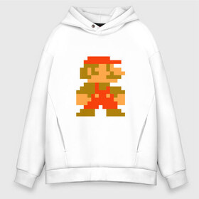 Мужское худи Oversize хлопок с принтом Super Mario Bros в Новосибирске, френч-терри — 70% хлопок, 30% полиэстер. Мягкий теплый начес внутри —100% хлопок | боковые карманы, эластичные манжеты и нижняя кромка, капюшон на магнитной кнопке | Тематика изображения на принте: 8bit | dendy | famicom | mario | nes | supermario | марио | супермарио