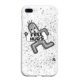 Чехол для iPhone 7Plus/8 Plus матовый с принтом FREE HUGS в Новосибирске, Силикон | Область печати: задняя сторона чехла, без боковых панелей | 7 remake | aerith | fantasy | ff7 | final | ps4 | red | shinra | square enix | vii remake | vii ремейк | айрис | последняя | ред | фантазия | фф7 | шинра