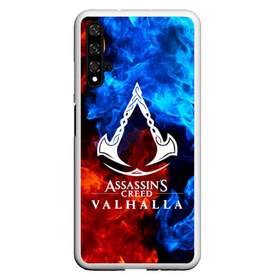 Чехол для Honor 20 с принтом ASSASSIN`S CREED VALHALLA в Новосибирске, Силикон | Область печати: задняя сторона чехла, без боковых панелей | slayer | valhalla | vikings | асасин | ассасин крид | ассассин | вальхалла | викинги | тамплиеры