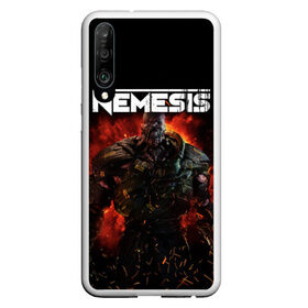 Чехол для Honor P30 с принтом Nemesis в Новосибирске, Силикон | Область печати: задняя сторона чехла, без боковых панелей | jill valentine | nemesis | racoon city | resident evil | resident evil 3 | обитель зла | ракун сити