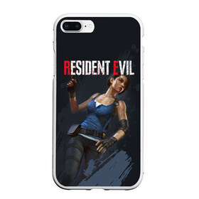 Чехол для iPhone 7Plus/8 Plus матовый с принтом Resident Evil в Новосибирске, Силикон | Область печати: задняя сторона чехла, без боковых панелей | jill valentine | nemesis | racoon city | resident evil | resident evil 3 | обитель зла | ракун сити