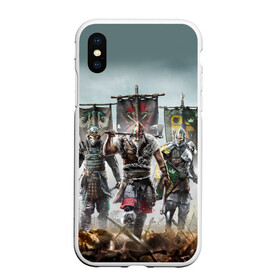 Чехол для iPhone XS Max матовый с принтом For Honor в Новосибирске, Силикон | Область печати: задняя сторона чехла, без боковых панелей | for honor | hack and slash | викинг | за честь | игра | песнь войны | рыцарь | самурай