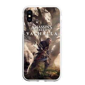 Чехол для iPhone XS Max матовый с принтом Assassin’s Creed Valhalla в Новосибирске, Силикон | Область печати: задняя сторона чехла, без боковых панелей | action | creed | eivor | rpg | ubisoft | valhalla | viking | vikings | англия | ассасин | ассасина | вальгалла | викинг | викинги | кредо | эйвор