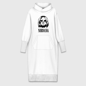 Платье удлиненное хлопок с принтом NIRVANA в Новосибирске,  |  | nirvana | nirvana smells | nirvana smells like | teen spirit | курт кобейн | нирвана | нирвана песни.