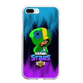 Чехол для iPhone 7Plus/8 Plus матовый с принтом Brawl Stars LEON в Новосибирске, Силикон | Область печати: задняя сторона чехла, без боковых панелей | 8 bit | 8 бит | bibi | brawl | brawl stars | crow | leon | spike | sprout | stars | бравл | бравл старс | браво старс | игра | компьютерная | кров | леон | онлайн | старс