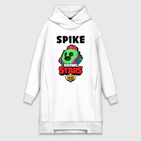 Платье-худи хлопок с принтом BRAWL STARS SPIKE в Новосибирске,  |  | bibi | brawl stars | coach mike | crow | leon | leon shark | max | mecha crow | mr.p | phoenix | sally leon | spike | sprout | unicorn | virus 8 bit | werewolf | ворон | оборотень | пингвин