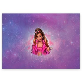 Поздравительная открытка с принтом Ariana Grande в Новосибирске, 100% бумага | плотность бумаги 280 г/м2, матовая, на обратной стороне линовка и место для марки
 | ariana grande | music | singer | альбом | ариана гранде | арт | девушки | звезда | знаменитость | любимые | музыка | певцы | персонаж | портрет | сша