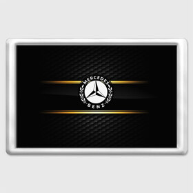 Магнит 45*70 с принтом Mercedes-Benz в Новосибирске, Пластик | Размер: 78*52 мм; Размер печати: 70*45 | amg | auto | bmw | hyundai | jdm | lexus | mazda | mercedes | mitsubishi | nissan | porsche | sport | subaru | авто | автомобильные | бмв | бренд | киа | лексус | мазда | марка | мерседес | ниссан | порше | субару | тесла
