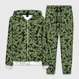 Мужской костюм 3D с принтом КАМУФЛЯЖ в Новосибирске, 100% полиэстер | Манжеты и пояс оформлены тканевой резинкой, двухслойный капюшон со шнурком для регулировки, карманы спереди | camouflage | армия | военная форма | военный | вооружение | вооруженные силы | защита | защитный цвет | зеленый | камуфляж | маскировка | солдат | униформа | форма | хаки