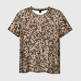 Мужская футболка 3D с принтом ВЯЗАНЫЙ КАМУФЛЯЖ в Новосибирске, 100% полиэфир | прямой крой, круглый вырез горловины, длина до линии бедер | camouflage | армия | военная форма | военный | вооружение | вооруженные силы | вязанный | вязаный | защита | защитный цвет | камуфляж | маскировка | солдат | униформа | форма | хаки
