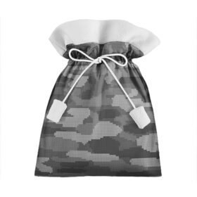 Подарочный 3D мешок с принтом ВЯЗАНЫЙ КАМУФЛЯЖ в Новосибирске, 100% полиэстер | Размер: 29*39 см | camouflage | армия | военная форма | военный | вооружение | вооруженные силы | вязанный | вязаный | защита | защитный цвет | камуфляж | маскировка | серый | солдат | униформа | форма