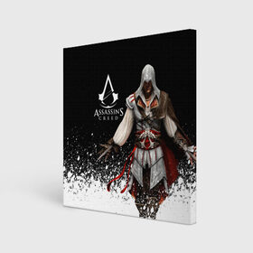 Холст квадратный с принтом Assassin’s Creed [04] в Новосибирске, 100% ПВХ |  | ezio | game | ubisoft | ассасин крид | кредо ассасина | эцио
