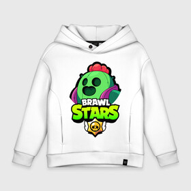 Детское худи Oversize хлопок с принтом BRAWL STARS SPIKE в Новосибирске, френч-терри — 70% хлопок, 30% полиэстер. Мягкий теплый начес внутри —100% хлопок | боковые карманы, эластичные манжеты и нижняя кромка, капюшон на магнитной кнопке | bibi | brawl stars | coach mike | crow | leon | leon shark | max | mecha crow | mr.p | phoenix | sally leon | spike | sprout | unicorn | virus 8 bit | werewolf | ворон | оборотень | пингвин