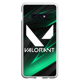 Чехол для Samsung S10E с принтом VALORANT в Новосибирске, Силикон | Область печати: задняя сторона чехла, без боковых панелей | breach | cs go | cypher | jett | league of legends | legends of runeterra | lol | omen | overwatch | phoenix | riot | riot games | sage | sona | sova | valorant | viper | валорант | кс го | лига легенд | лол