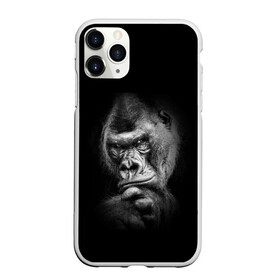 Чехол для iPhone 11 Pro Max матовый с принтом Ruanda в Новосибирске, Силикон |  | eyes | gorilla | muzzle | nostrils | paw | ruanda | view | взгляд | глаза | горилла | животные | лапа | ноздри | руанда