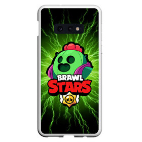 Чехол для Samsung S10E с принтом BRAWL STARS SPIKE в Новосибирске, Силикон | Область печати: задняя сторона чехла, без боковых панелей | bibi | brawl stars | coach mike | crow | leon | leon shark | max | mecha crow | mr.p | phoenix | sally leon | spike | sprout | unicorn | virus 8 bit | werewolf | ворон | оборотень | пингвин