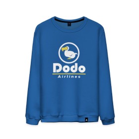 Мужской свитшот хлопок с принтом Dodo Airlines в Новосибирске, 100% хлопок |  | animal crossing | dodo airlines | new horizons | авиаперевозчик | вымышленная компания | доставка | мем | мемы | почта | самолёты | транспорт