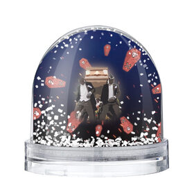 Снежный шар с принтом Coffin dance в Новосибирске, Пластик | Изображение внутри шара печатается на глянцевой фотобумаге с двух сторон | 2020 | 2020 год | black people | coffin dance | dance | dancing black | meme | кофин танец | мемы | танец | танцующие
