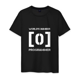 Мужская футболка хлопок с принтом Программист в Новосибирске, 100% хлопок | прямой крой, круглый вырез горловины, длина до линии бедер, слегка спущенное плечо. | code | developer | programmer | айтишник | девелопер | инженер | код | программа | программирование | программист | профессия | разработчик | технарь | тыжпрограммист