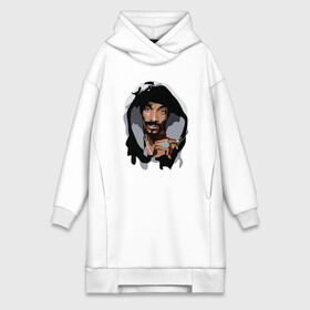 Платье-худи хлопок с принтом Snoop Dogg в Новосибирске,  |  | 2pac | black | dog | dr dre | hip hop | rap | snoop dogg | west coast | гангстер | микрофон | музыка | рифма | рэп | рэпер | снуп дог | собака | хип хоп