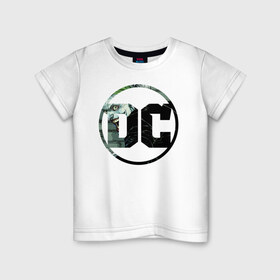 Детская футболка хлопок с принтом Joker в Новосибирске, 100% хлопок | круглый вырез горловины, полуприлегающий силуэт, длина до линии бедер | dc | joker | shtatjl | джокер | логотип