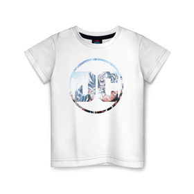 Детская футболка хлопок с принтом Shazam в Новосибирске, 100% хлопок | круглый вырез горловины, полуприлегающий силуэт, длина до линии бедер | dc | shazam | shtatjl | логотип | шазам