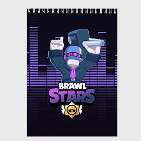 Скетчбук с принтом Brawl Stars DJ Frank в Новосибирске, 100% бумага
 | 48 листов, плотность листов — 100 г/м2, плотность картонной обложки — 250 г/м2. Листы скреплены сверху удобной пружинной спиралью | brawl | brawl brawl stars | brawl stars | dj frank | frank | franky | бравл | бравл старс | бравл фрэнк | диджей | диджей фрэнк | френк | фрэнк